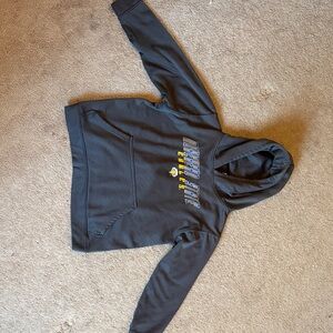 Black Hoodie with Graphic Print